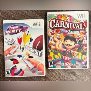 Game Party 2 and Carnival Video Games for Nintendo Wii Console